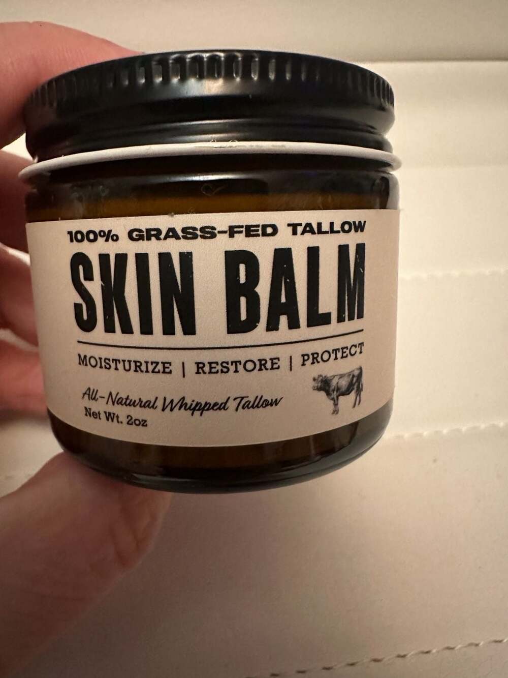 McBee Farm & Cattle Co. 100% Grass-Fed Tallow Skin Balm Vanilla 2oz